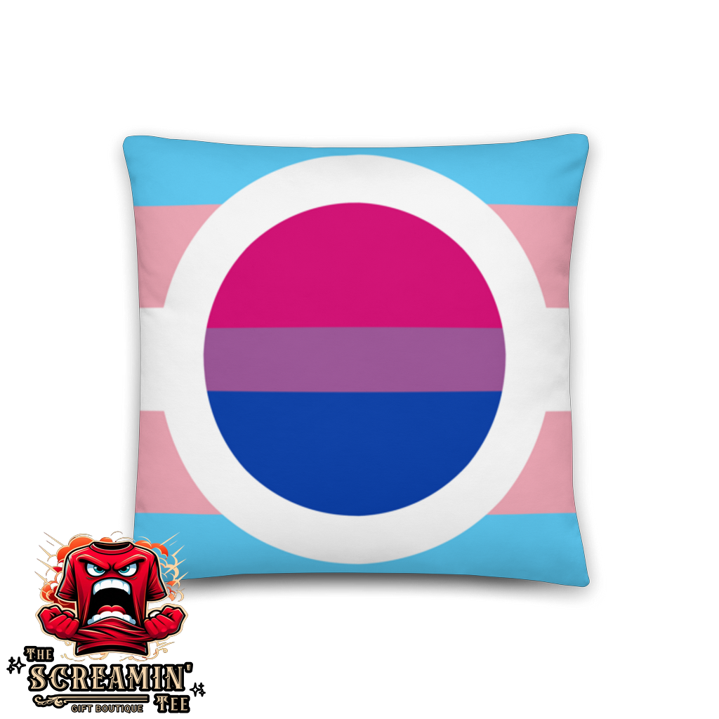 TRANSGENDER BISEXUAL PRIDE I PILLOW