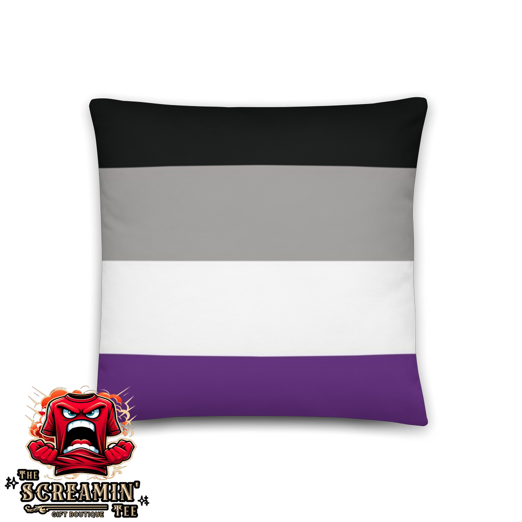 ASEXUAL DEMISEXUAL PRIDE PILLOW