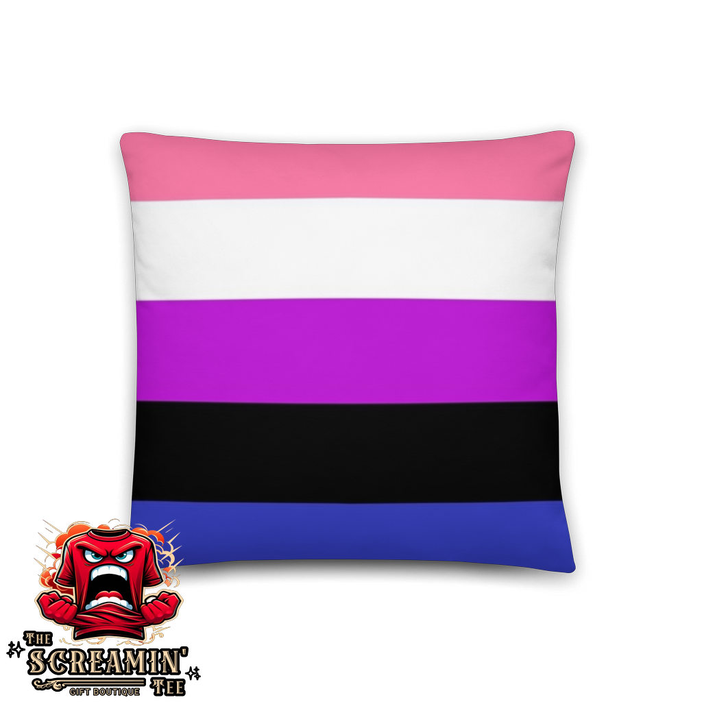 GENDERFLUID GENDERFLEXIBLE PRIDE PILLOW