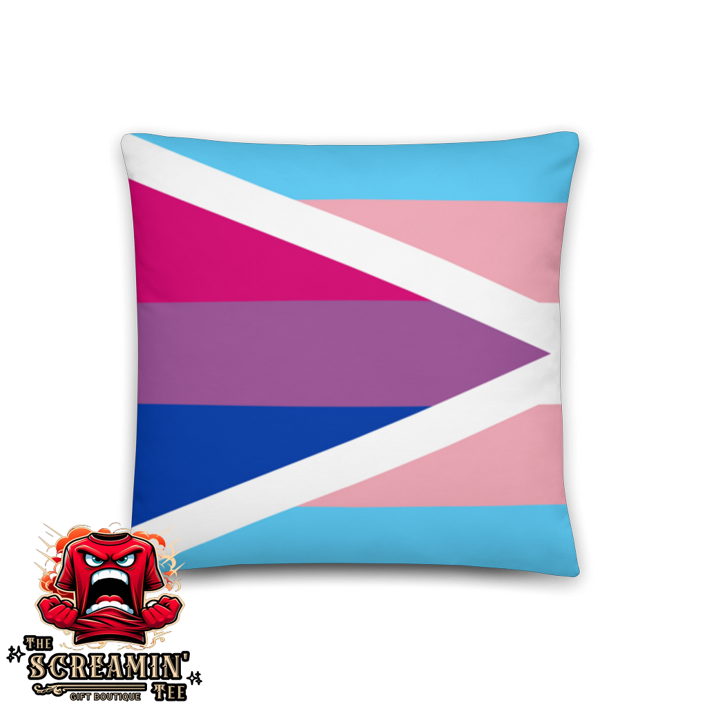 TRANSGENDER BISEXUAL PRIDE II PILLOW