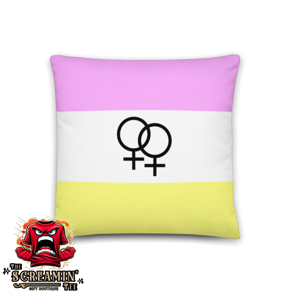 LESBIAN TWINK PRIDE PILLOW