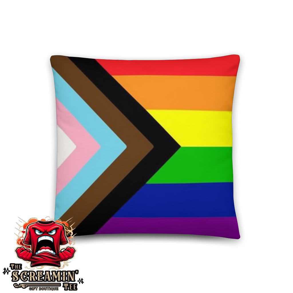 PROGRESS INCLUSIVE PRIDE PILLOW