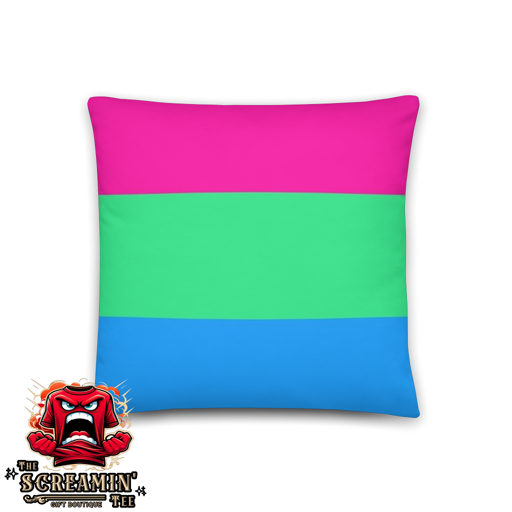 POLYSEXUAL PRIDE PILLOW