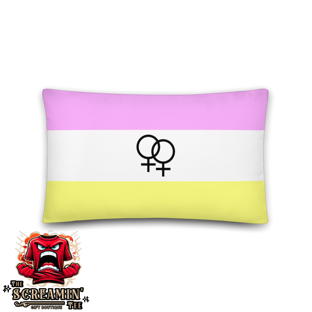 LESBIAN TWINK PRIDE PILLOW