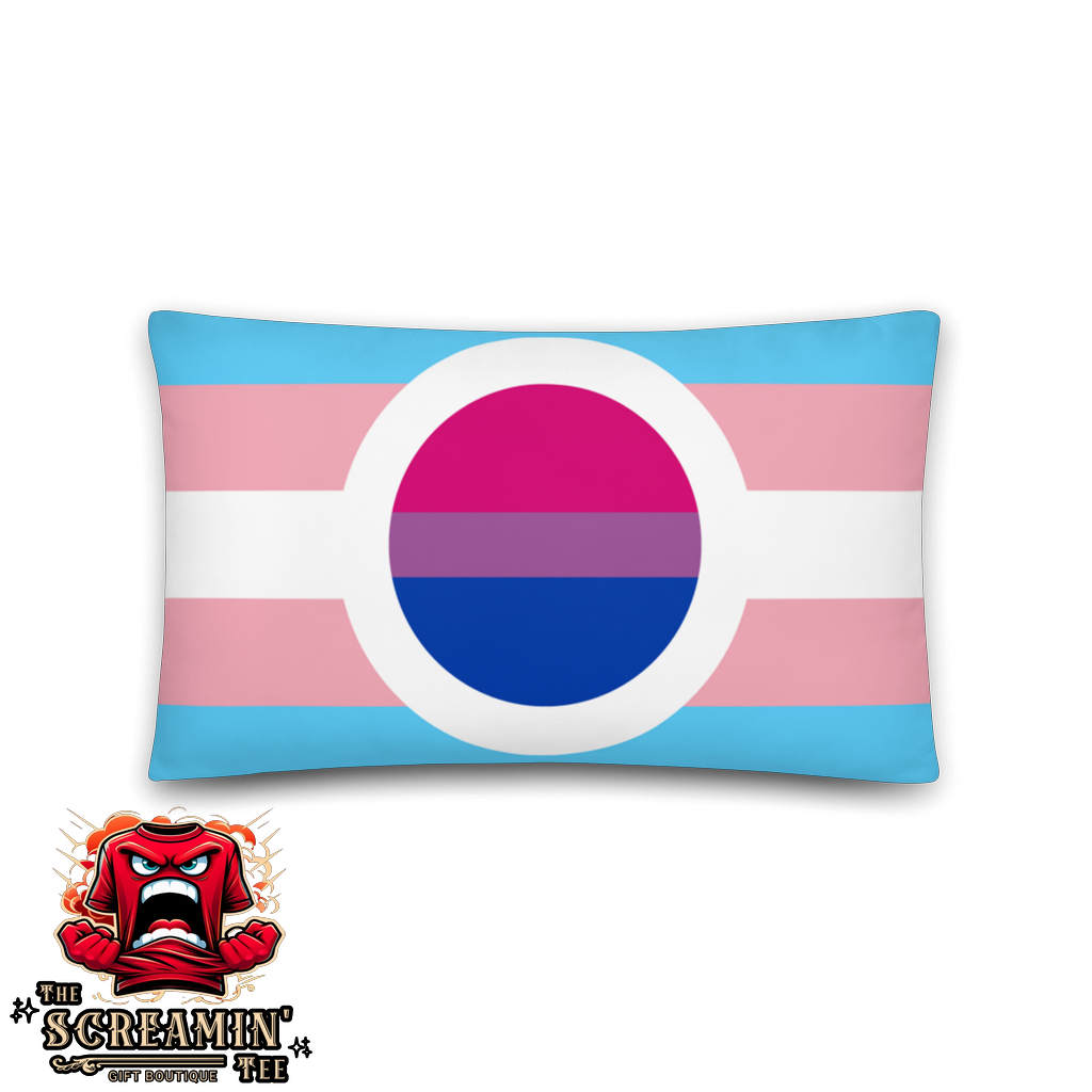 TRANSGENDER BISEXUAL PRIDE I PILLOW