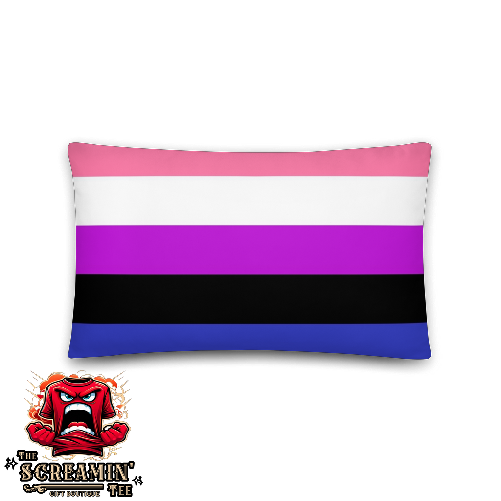 GENDERFLUID GENDERFLEXIBLE PRIDE PILLOW