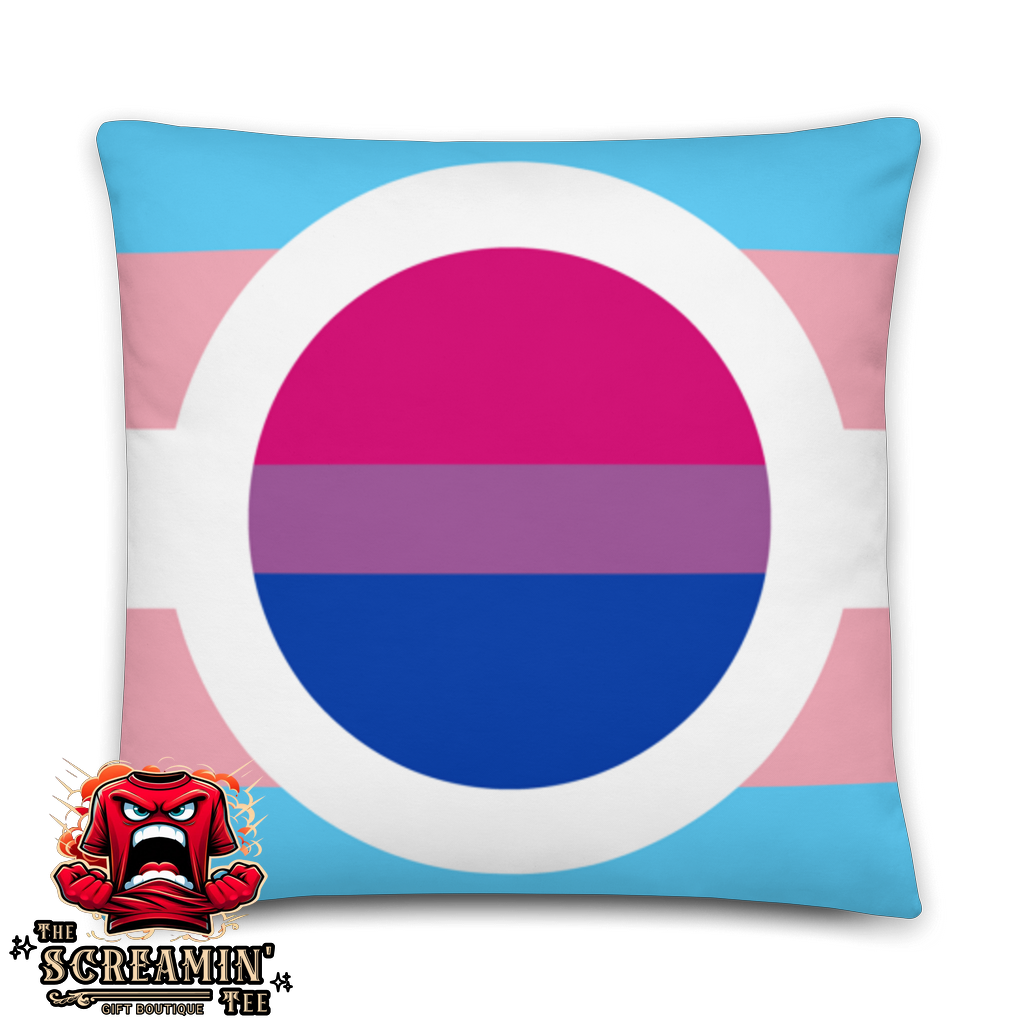 TRANSGENDER BISEXUAL PRIDE I PILLOW