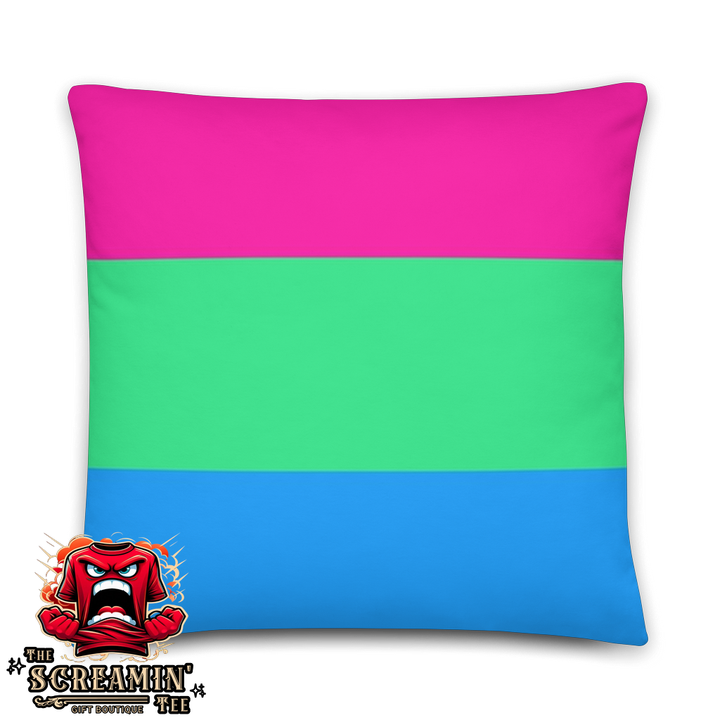 POLYSEXUAL PRIDE PILLOW