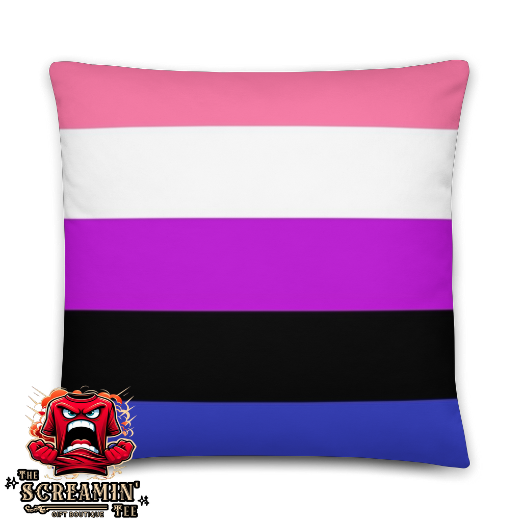 GENDERFLUID GENDERFLEXIBLE PRIDE PILLOW