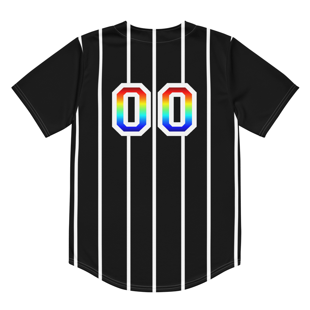 Rainbow Baseball Jersey | Black