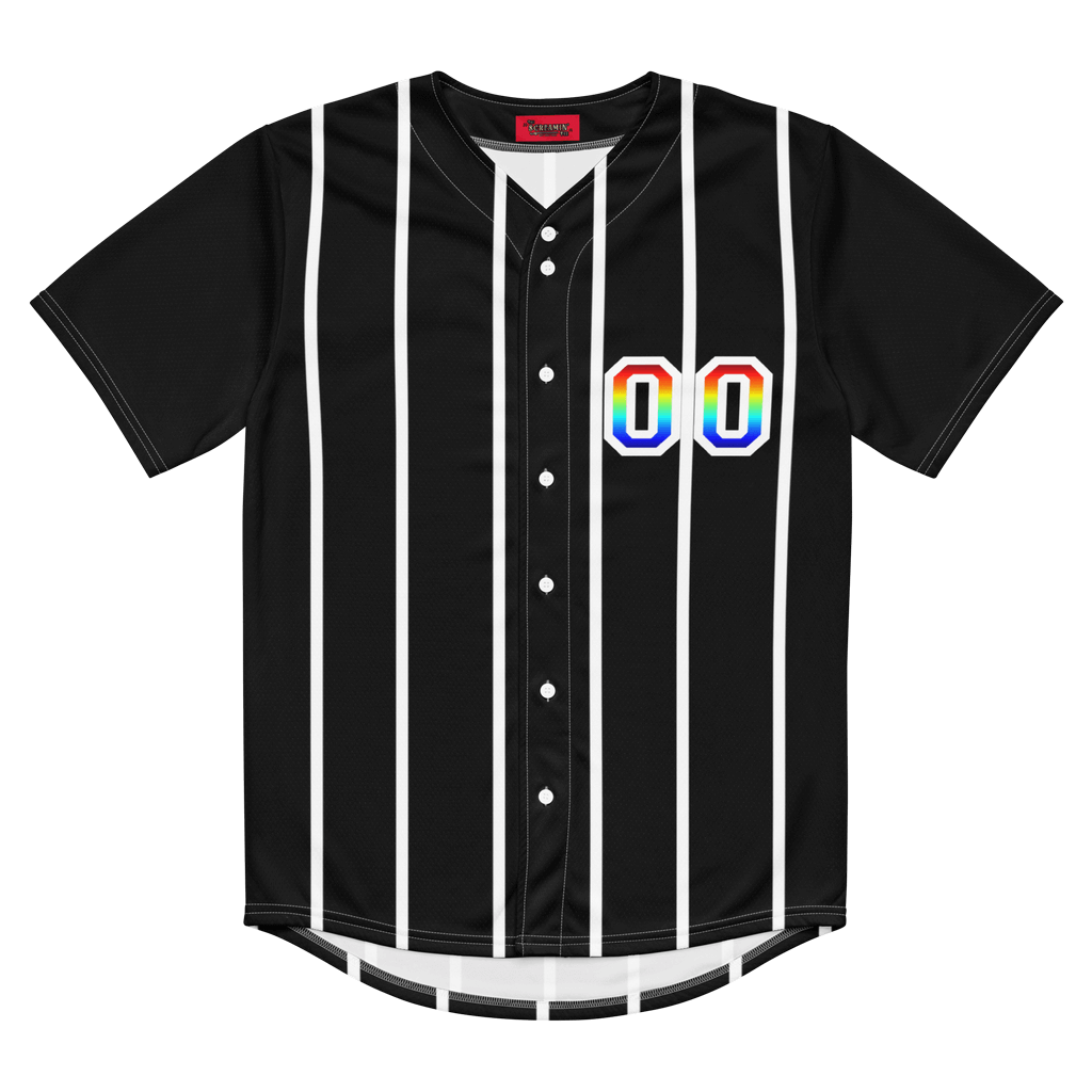 Rainbow Baseball Jersey | Black