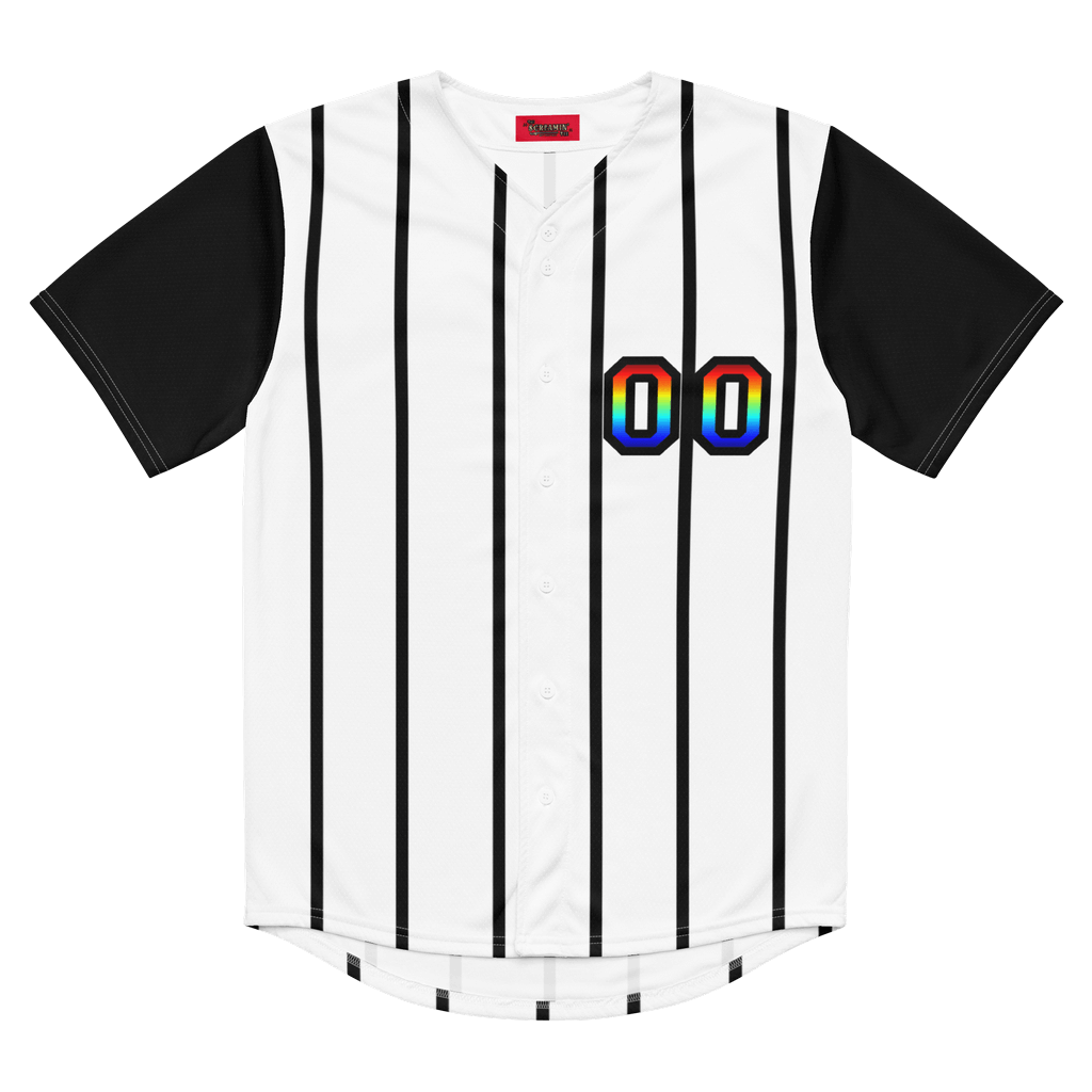 Rainbow Baseball Jersey | White