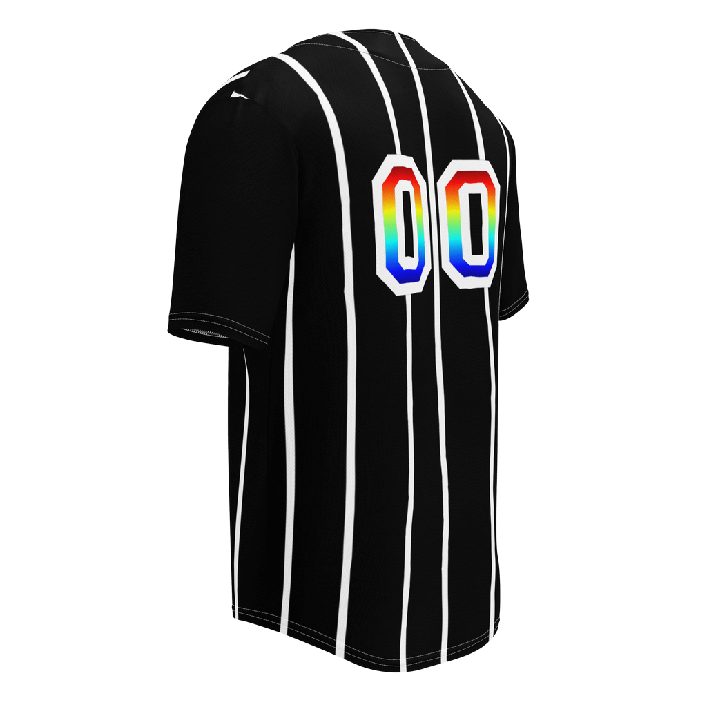 Rainbow Baseball Jersey | Black