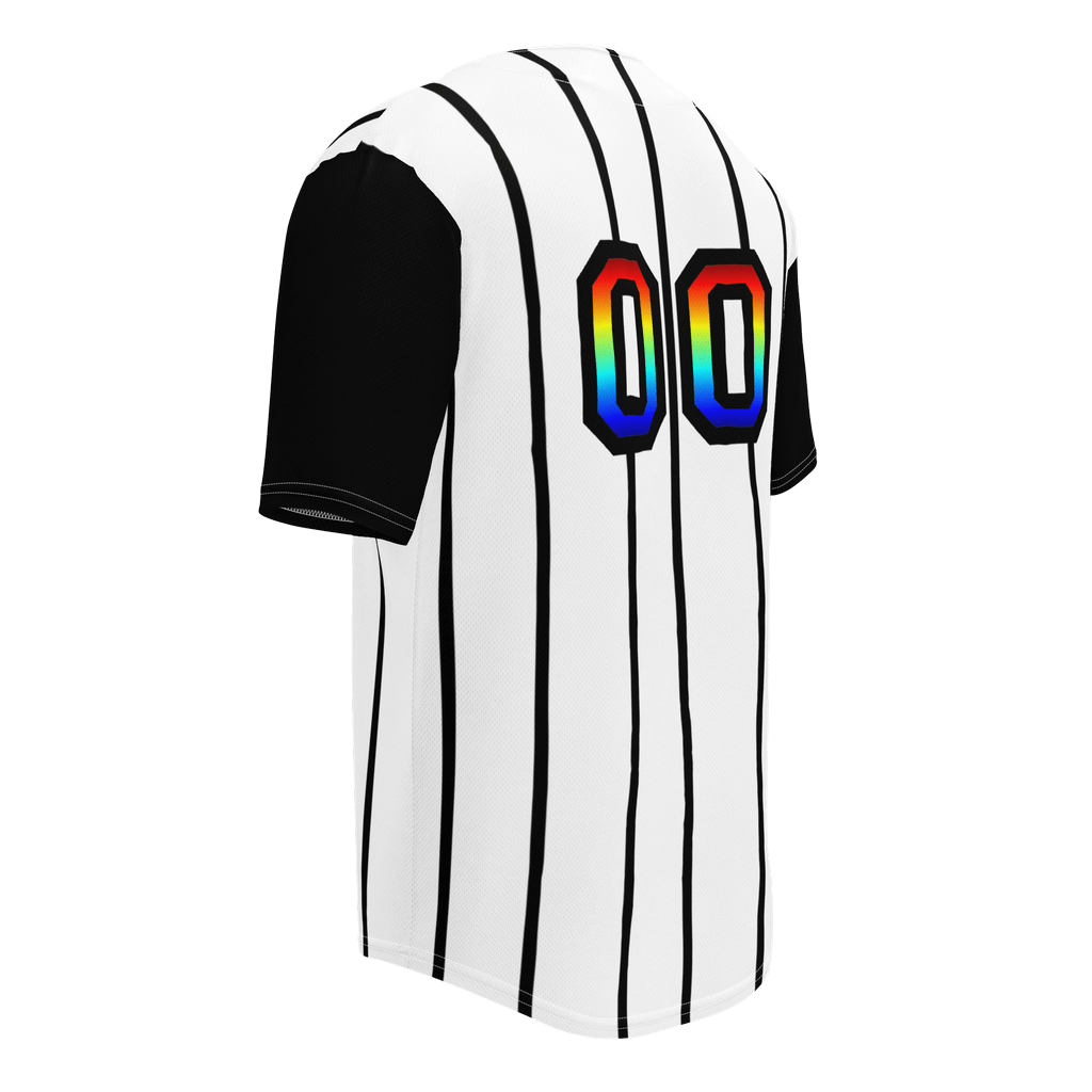 Rainbow Baseball Jersey | White