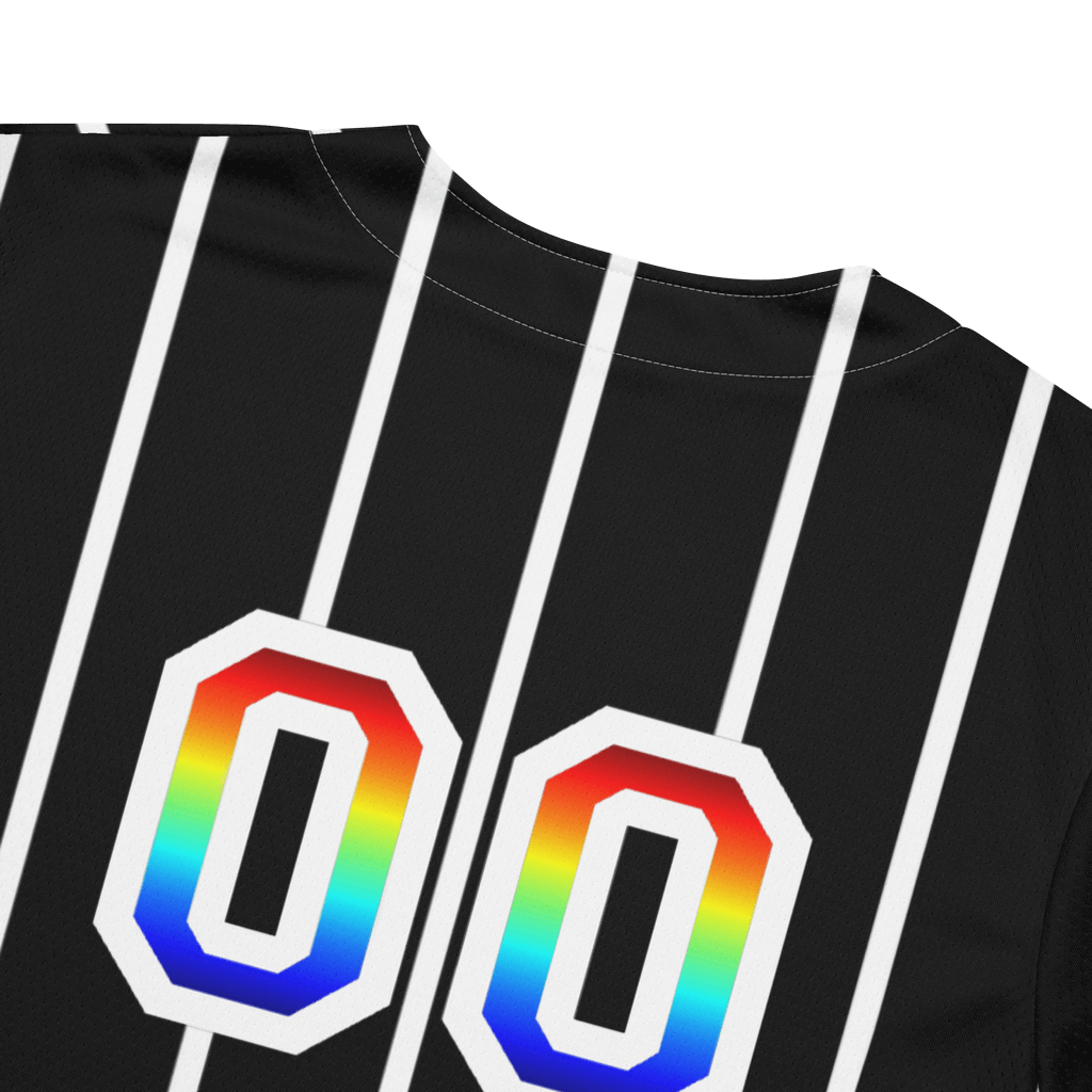 Rainbow Baseball Jersey | Black