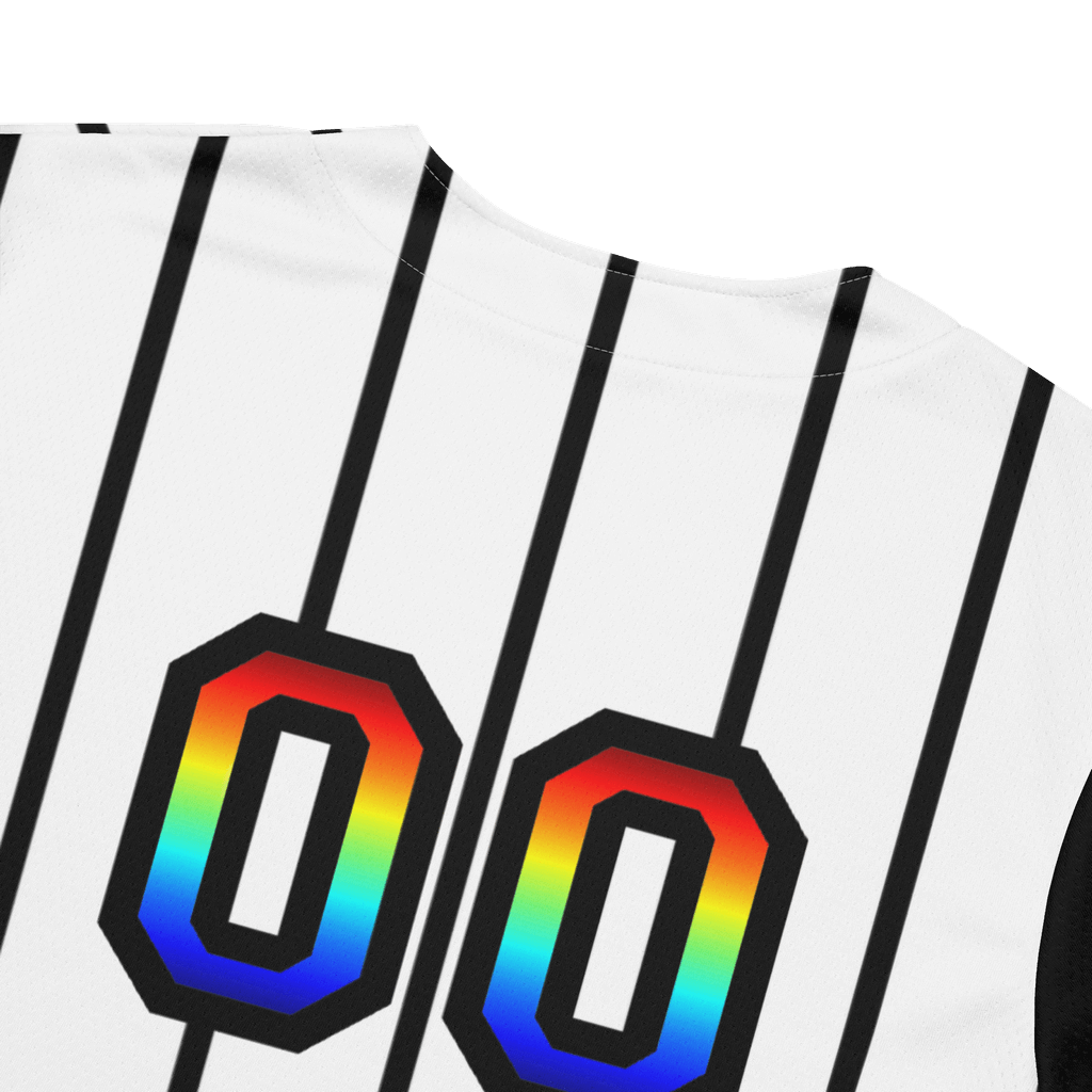 Rainbow Baseball Jersey | White