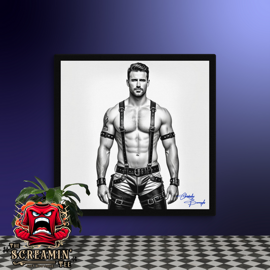 "BODYGUARD" CANVAS ART (ACHROMATIC)