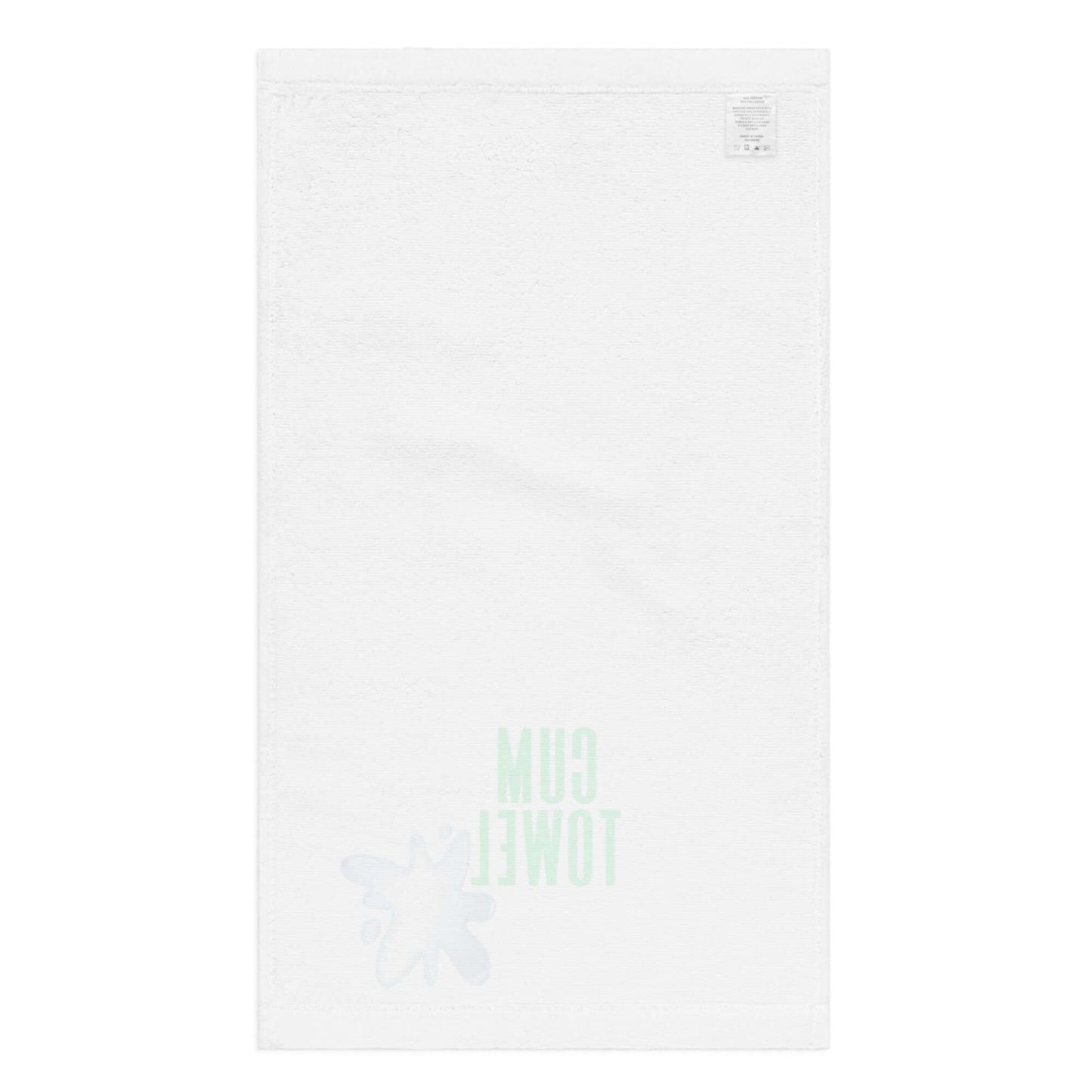 Cum Hand Towel | Peridot on White, soft and absorbent cotton towel for stylish bathroom decor.