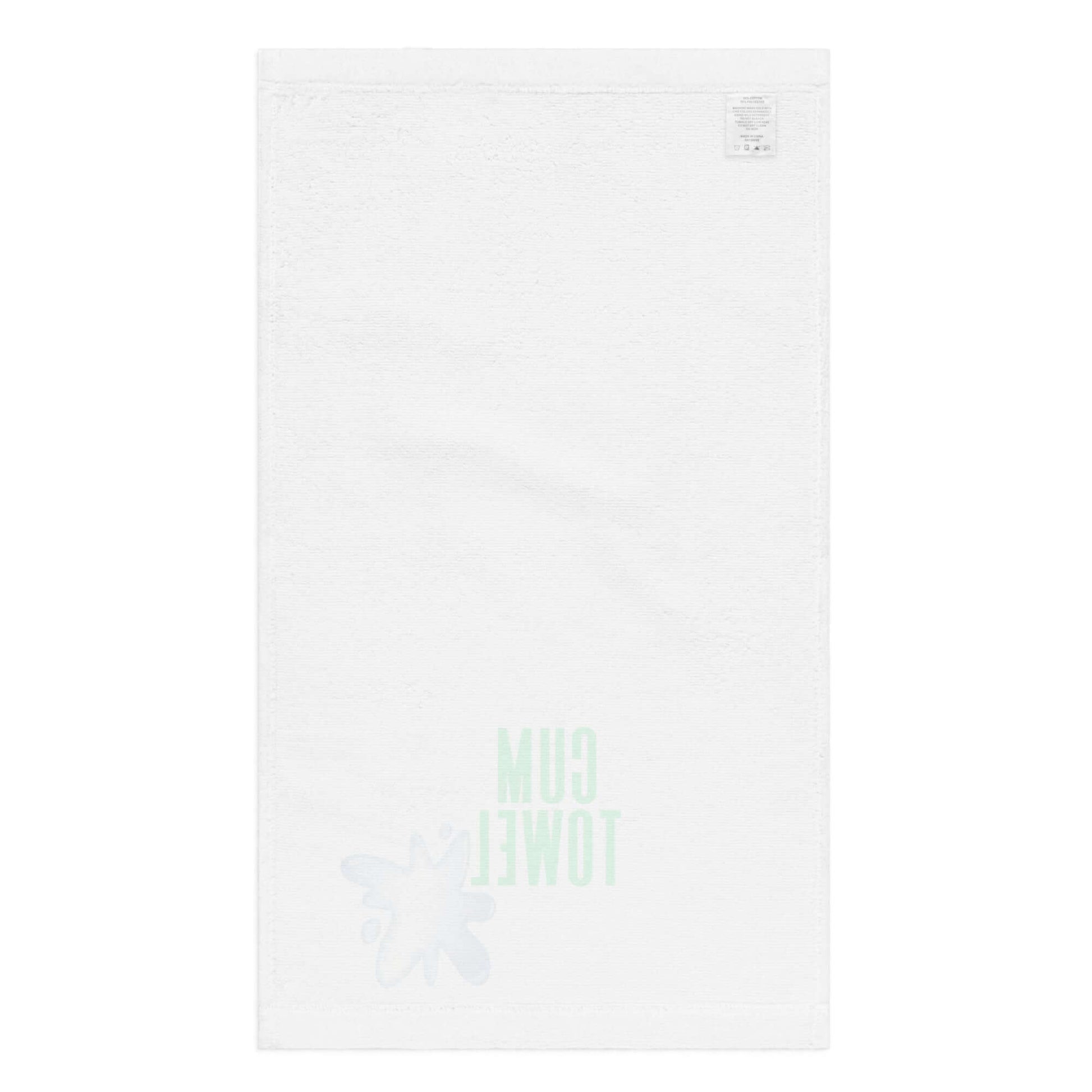 Cum Hand Towel | Peridot on White, soft and absorbent cotton towel for stylish bathroom decor.