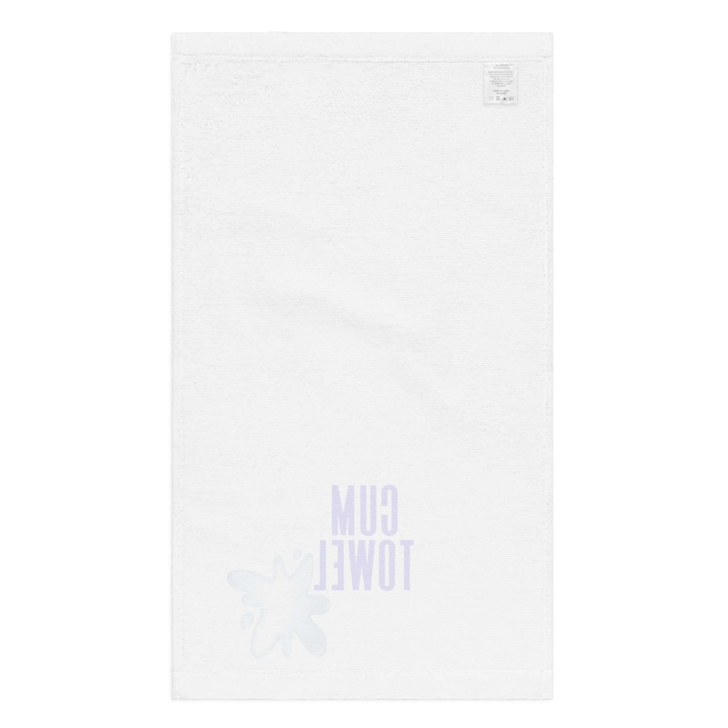 Cum Hand Towel | Sapphire on White, soft and absorbent with stylish design, perfect for any bathroom.