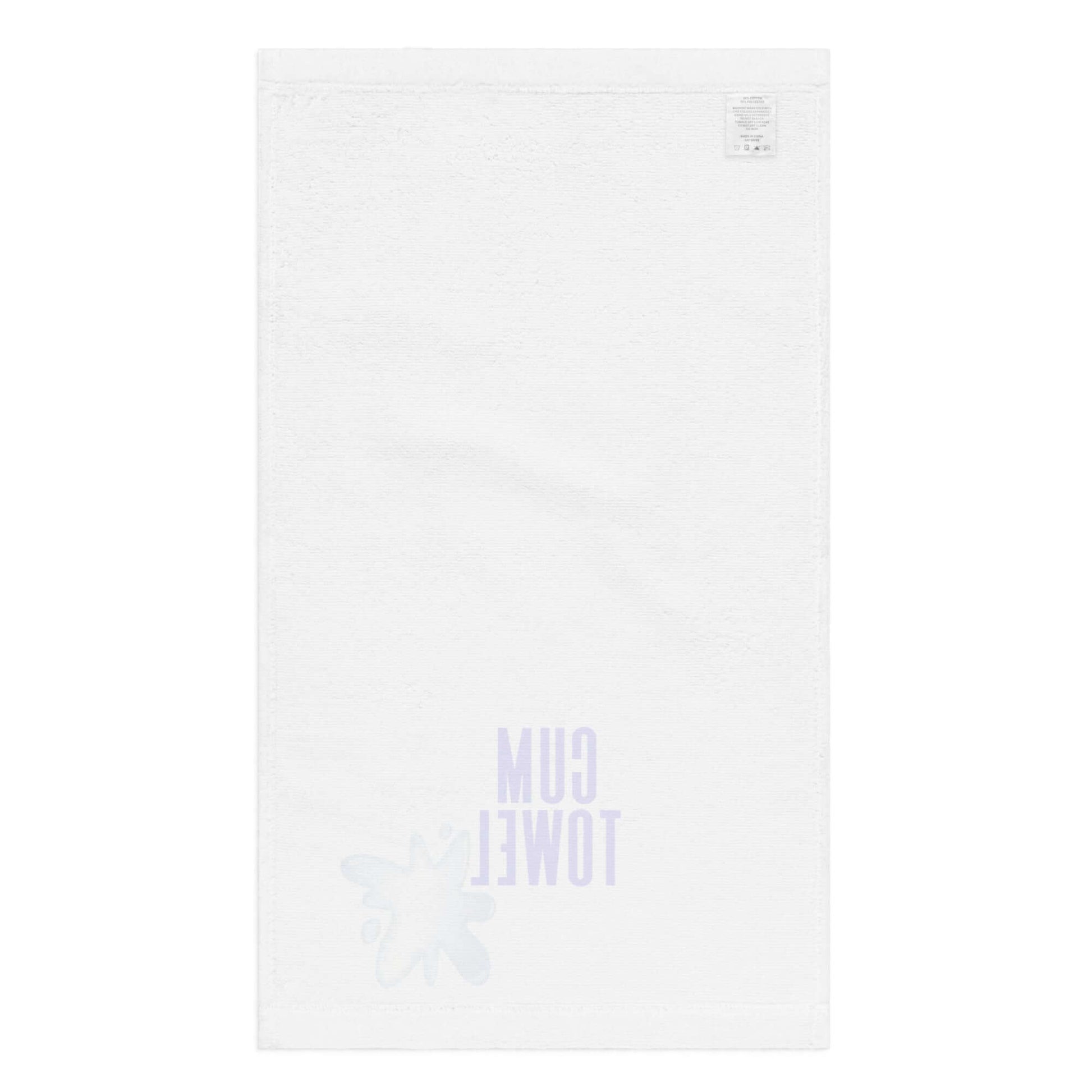 Cum Hand Towel | Sapphire on White, soft and absorbent with stylish design, perfect for any bathroom.