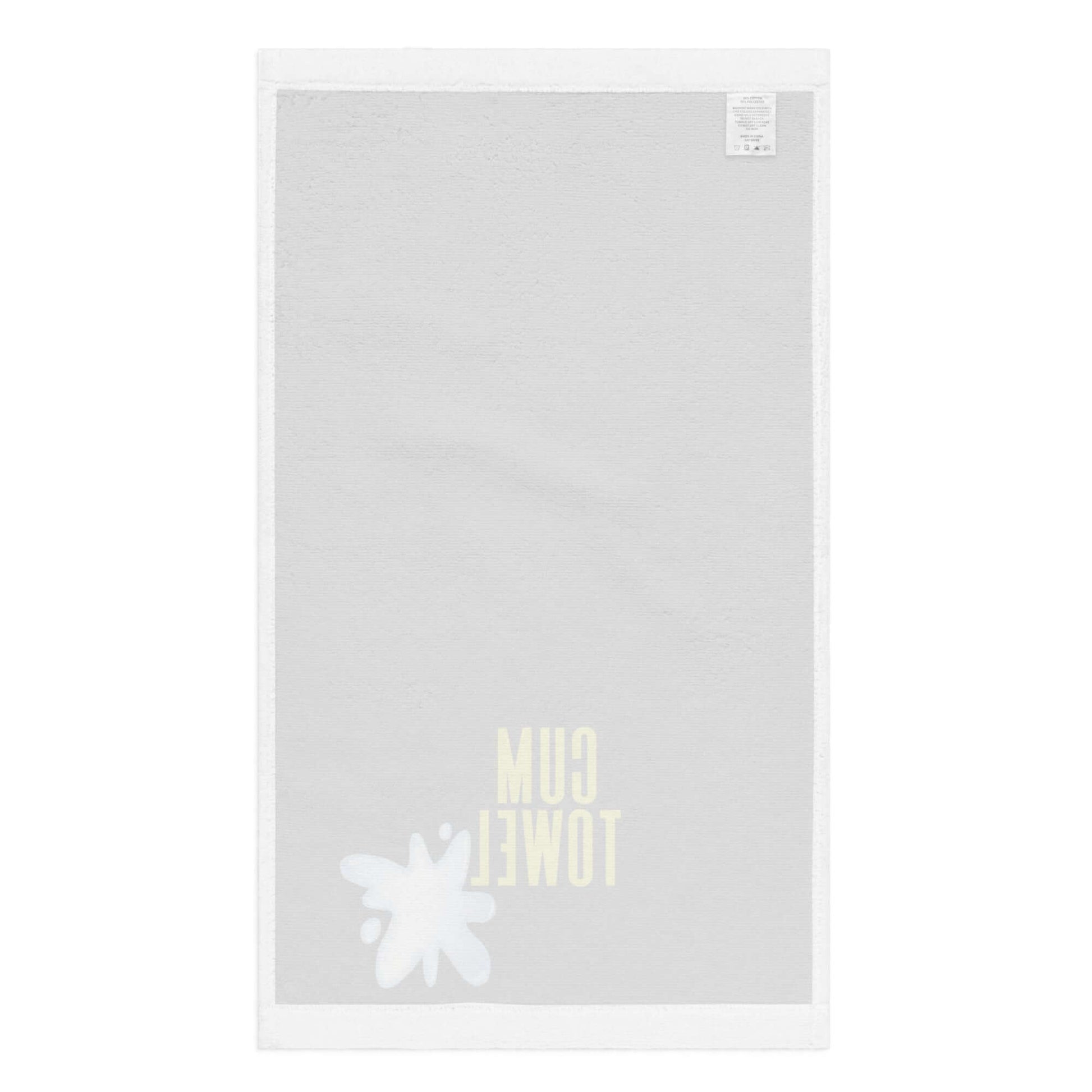 Cum Hand Towel | Citrine on Black with vibrant design and cotton back, soft and absorbent for stylish bathroom.