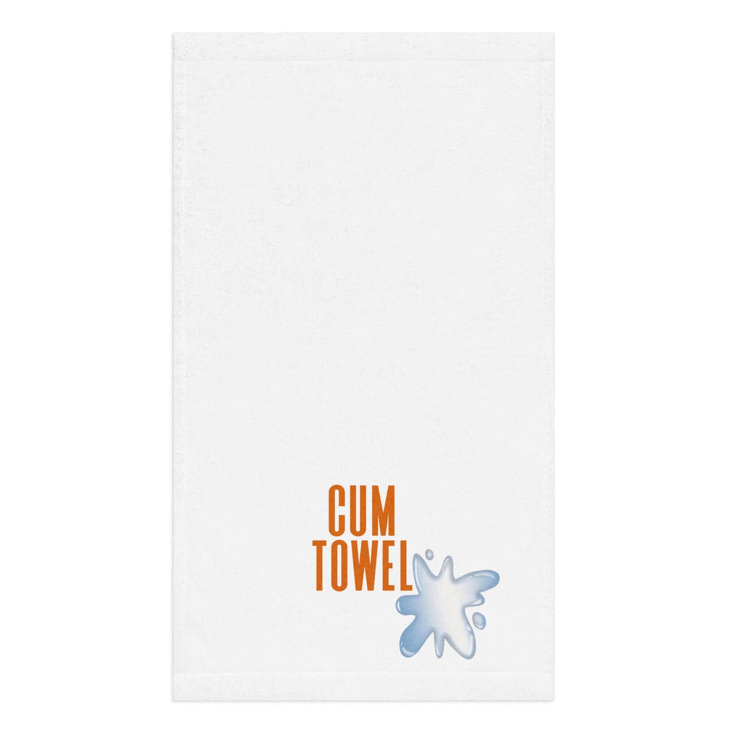 Cum Hand Towel | Jasper on White - A stylish, absorbent towel with vibrant front design and cozy cotton back.