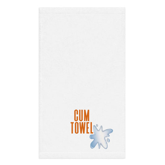 Cum Hand Towel | Jasper on White - A stylish, absorbent towel with vibrant front design and cozy cotton back.