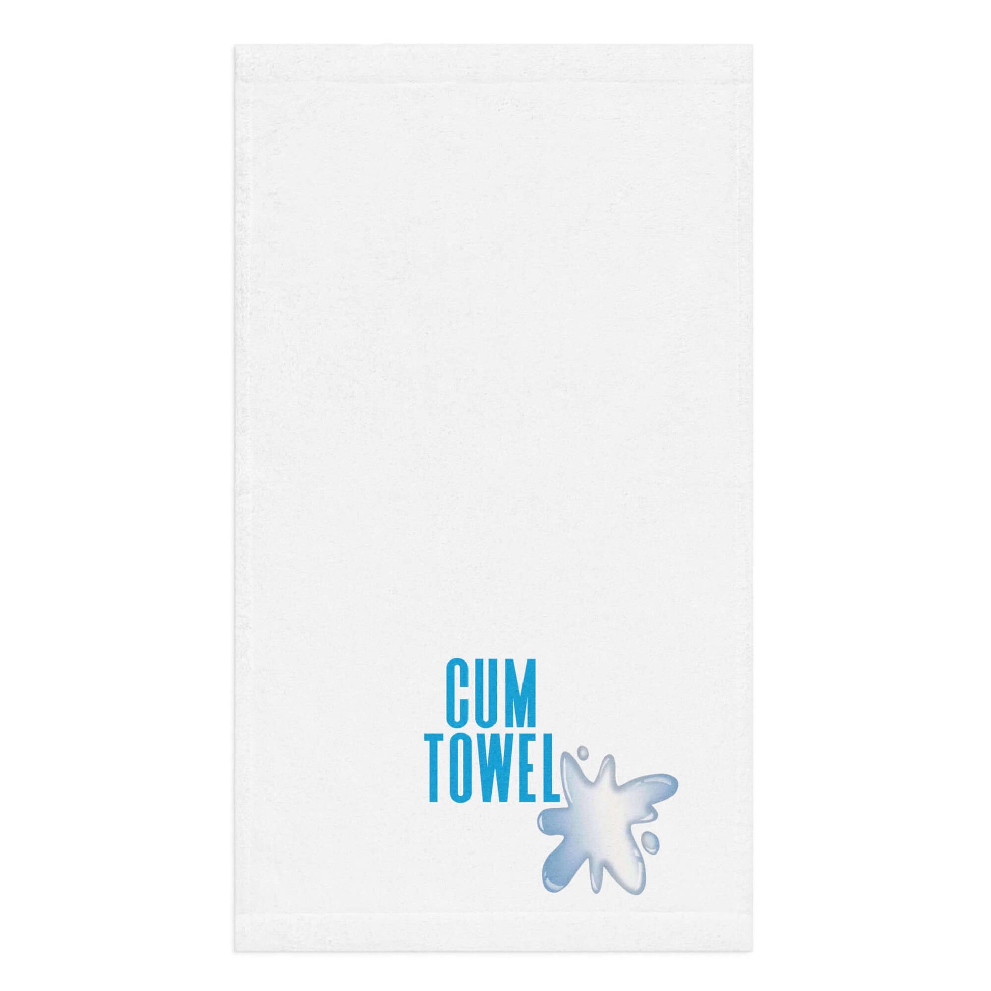 Cum Hand Towel | Lapis on White - Soft and absorbent hand towel with vibrant design.