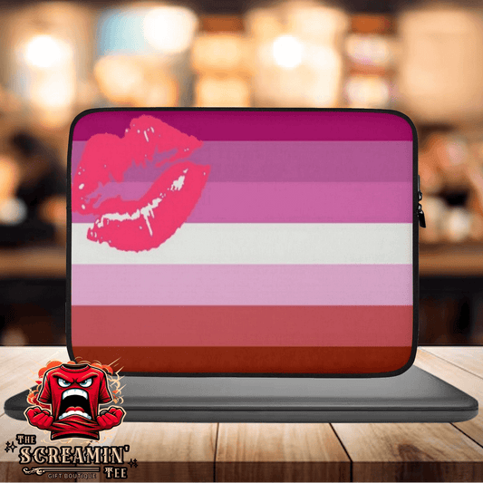 Lipstick Lesbian Pride Laptop Sleeve