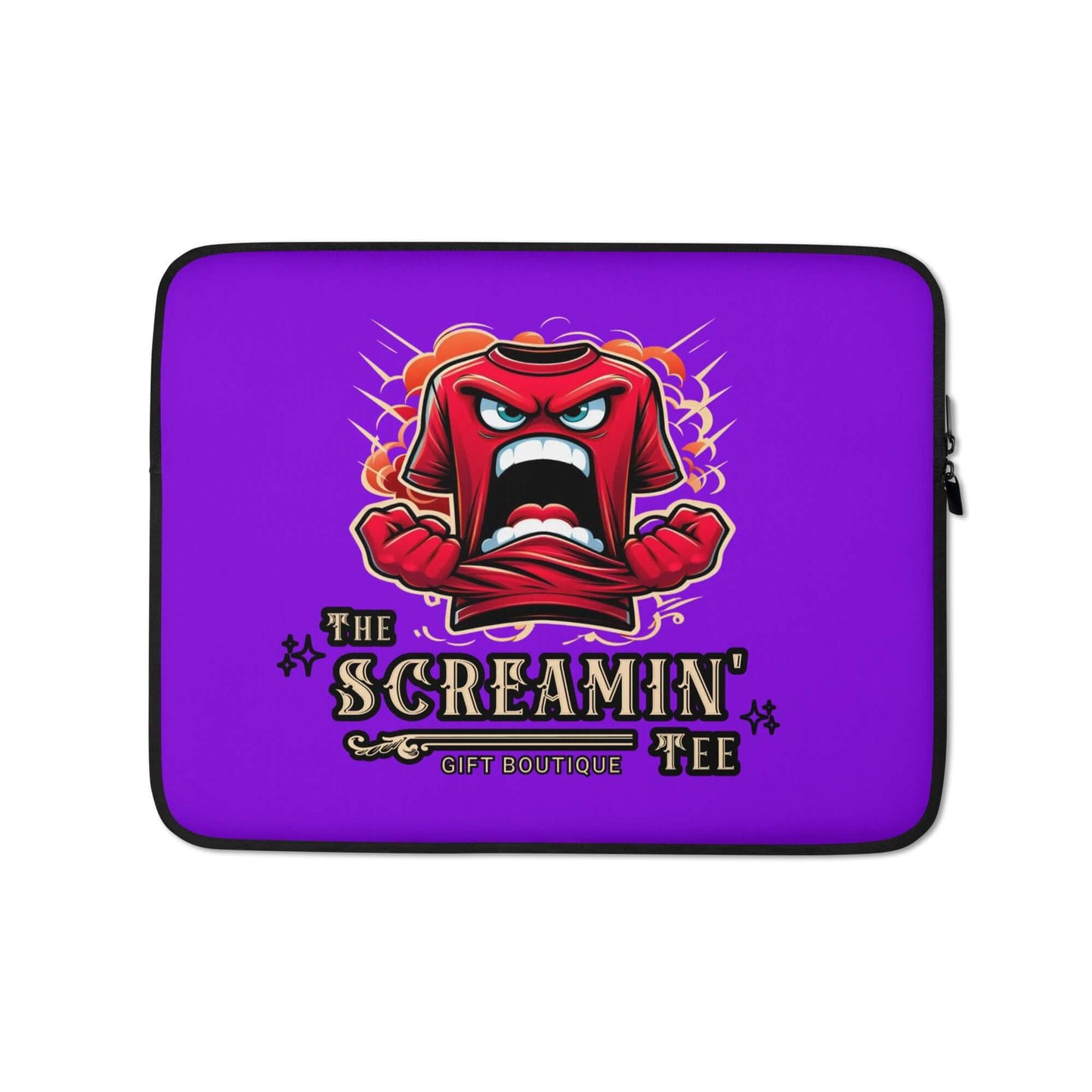 The Logo Laptop Sleeve | Tanzanite featuring a vibrant purple design and a bold graphic.