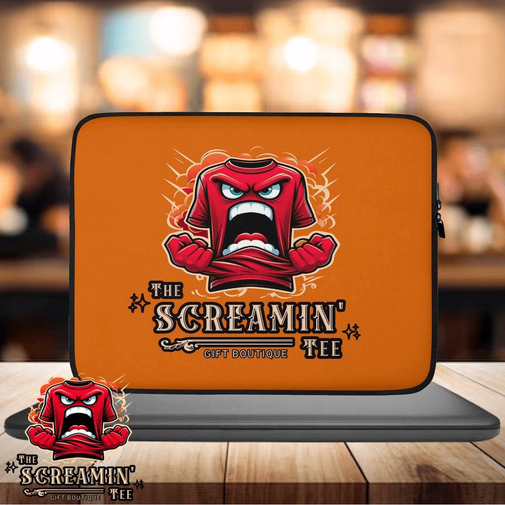 The Logo Laptop Sleeve | Jasper featuring a vibrant design with bold colors and a protective padded interior.