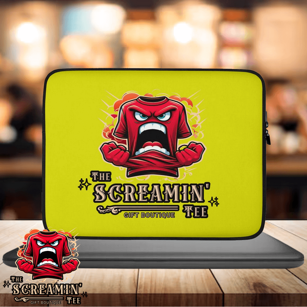 The Logo Laptop Sleeve | Citrine featuring a vibrant design and protective features for laptops.