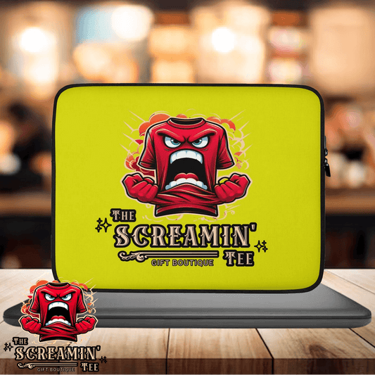 The Logo Laptop Sleeve | Citrine featuring a vibrant design and protective features for laptops.