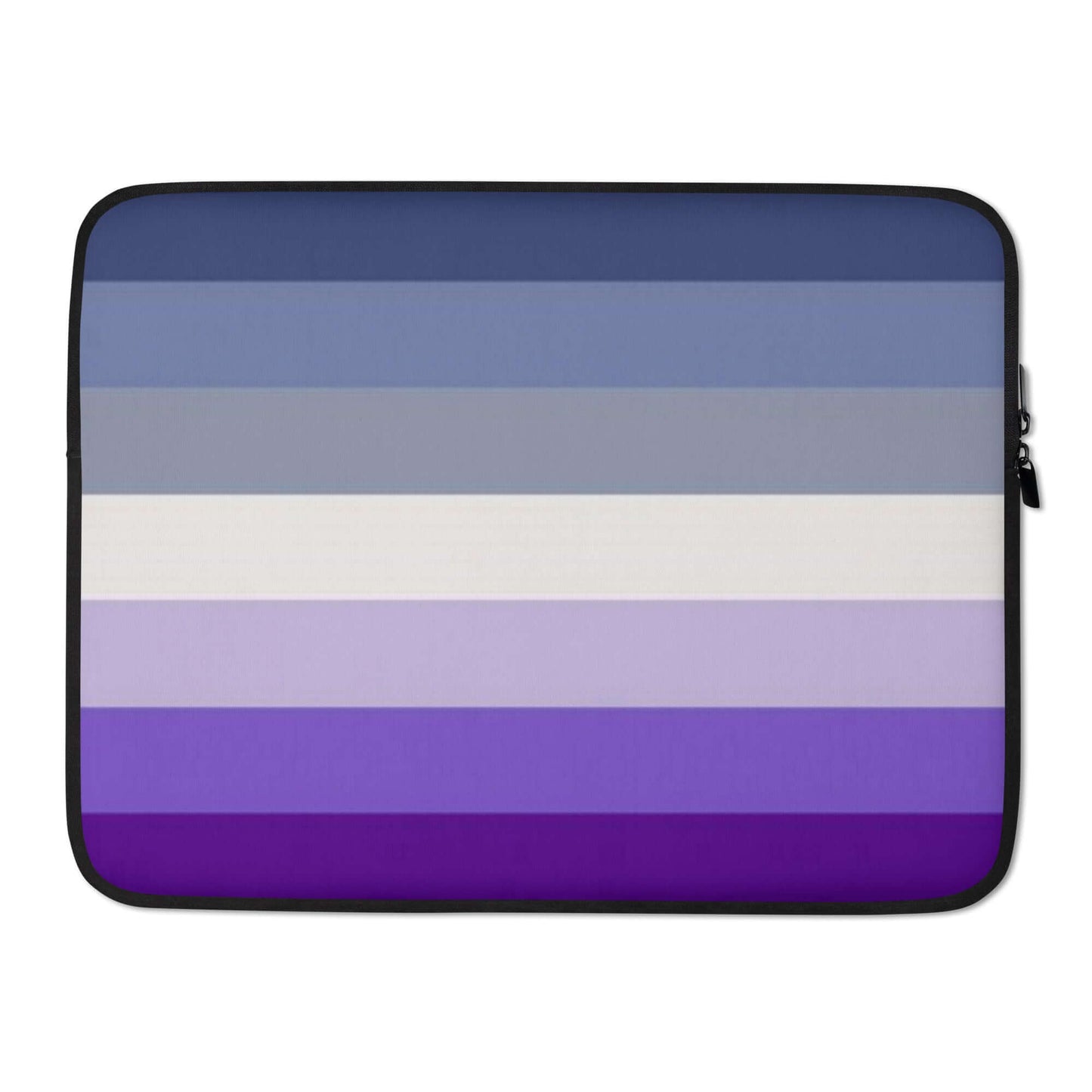 Butch Lesbian Pride Laptop Sleeve featuring a gradient of blue and purple stripes.