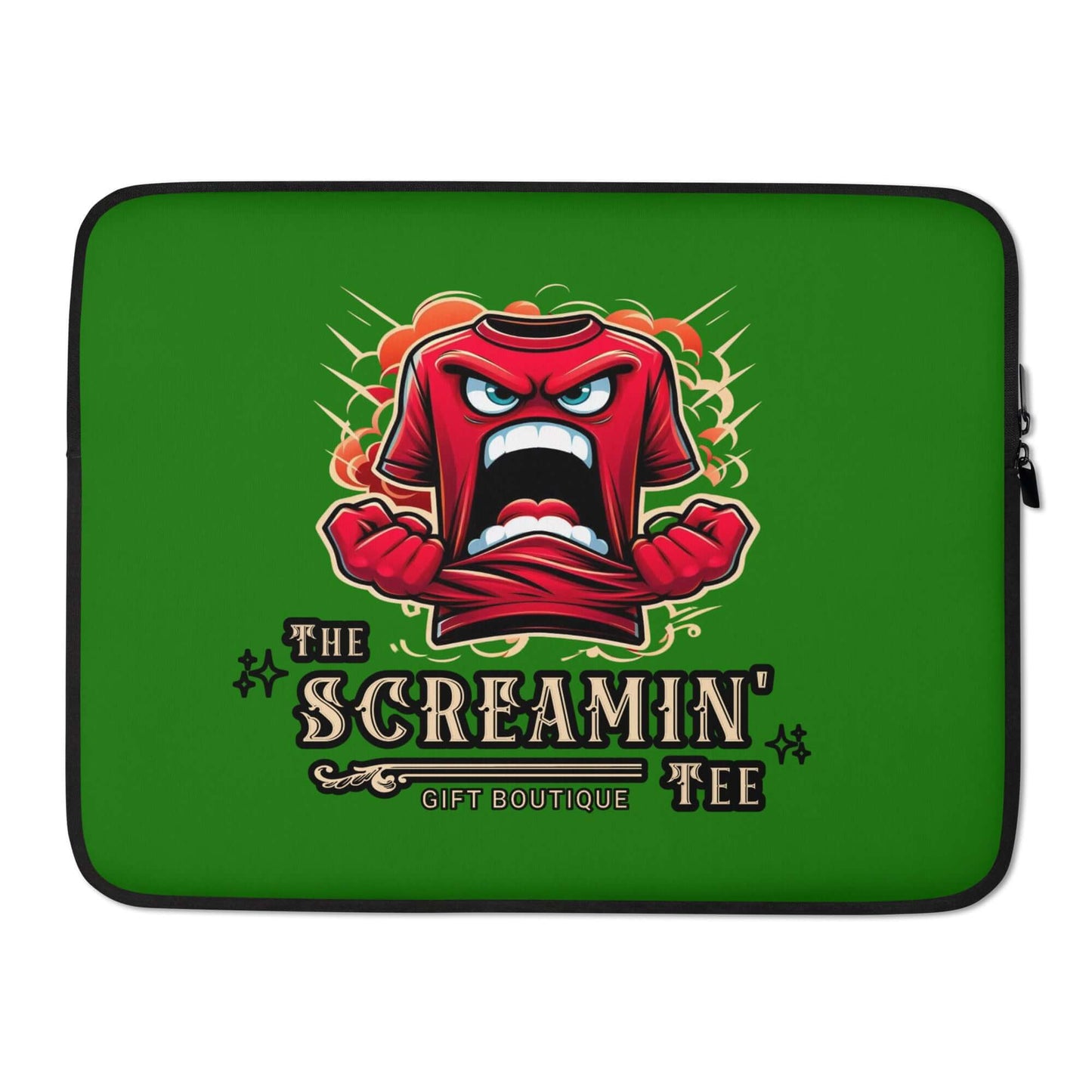 The Logo Laptop Sleeve | Emerald featuring vibrant design and protective features for laptops.