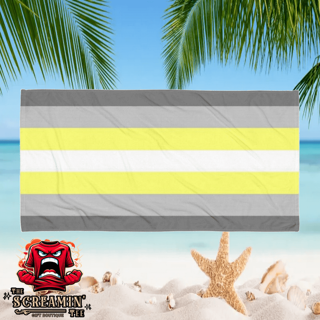 Demigender Pride Beach Towel