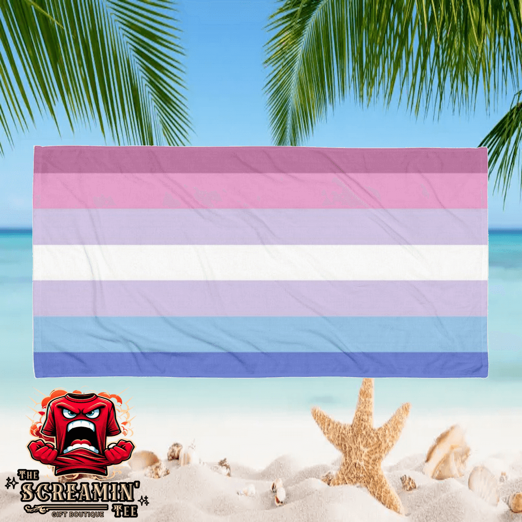 Bigender Pride Beach Towel