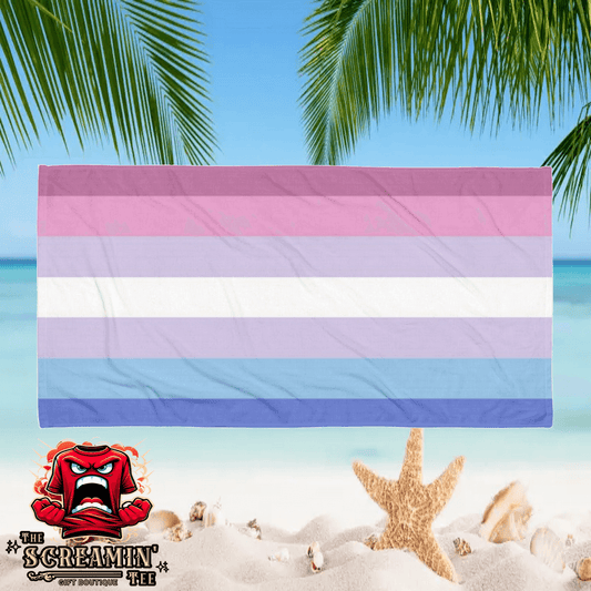 Bigender Pride Beach Towel