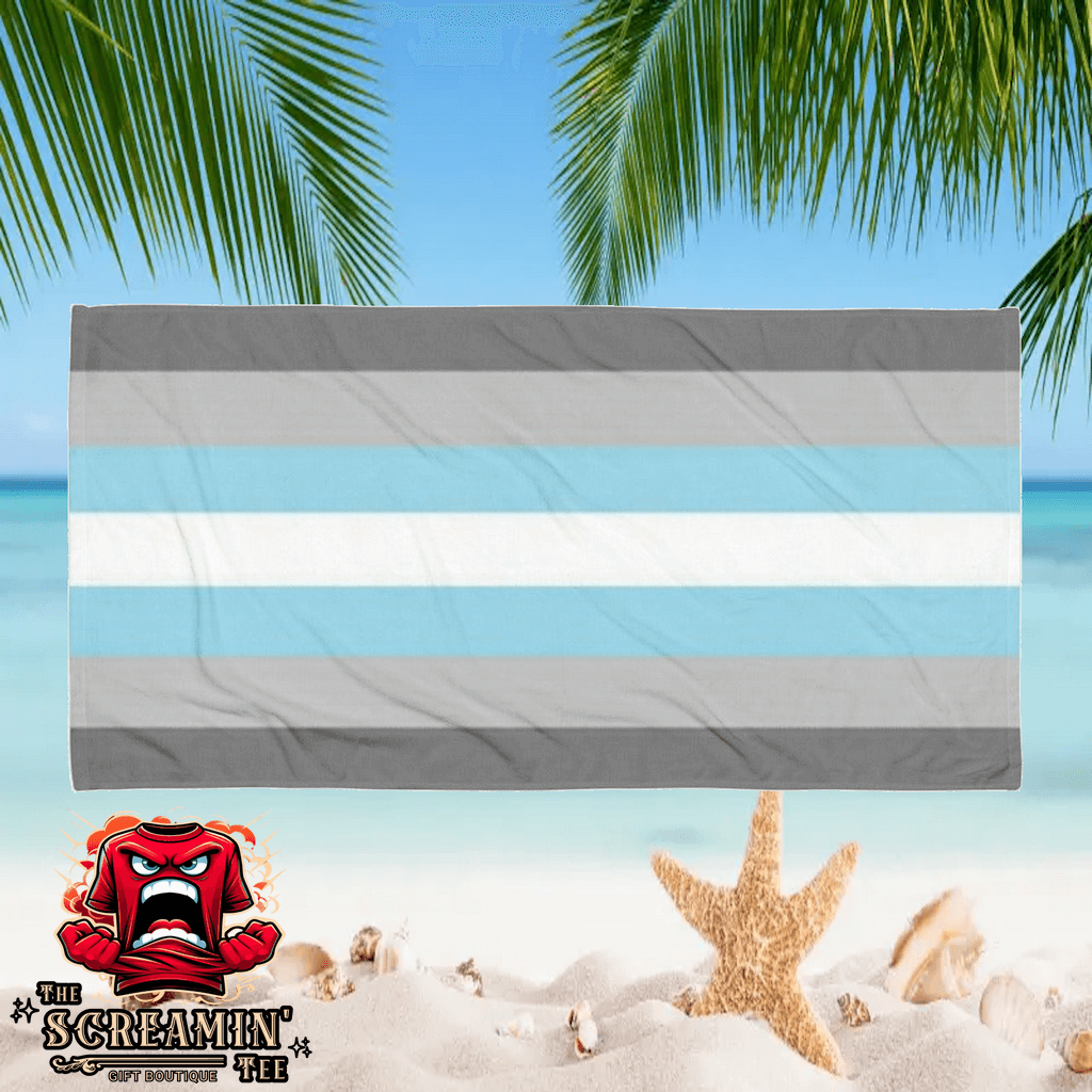 Demigender Demiboys Pride Beach Towel