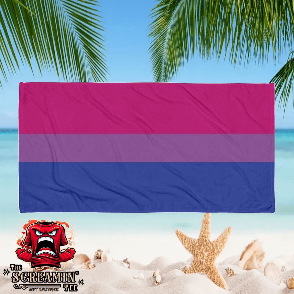 Bisexual Pride Beach Towel