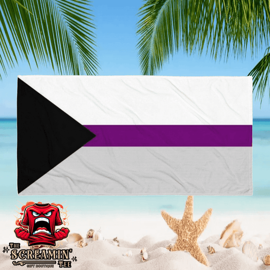 Demisexual Pride Beach Towel