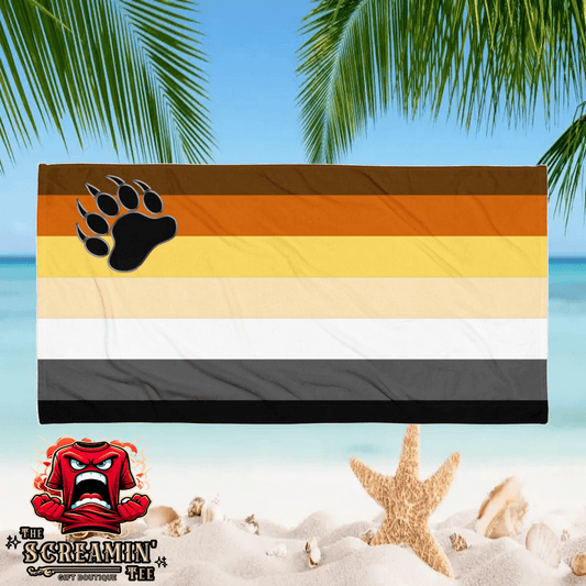 Bear Brotherhood Pride Beach Towel