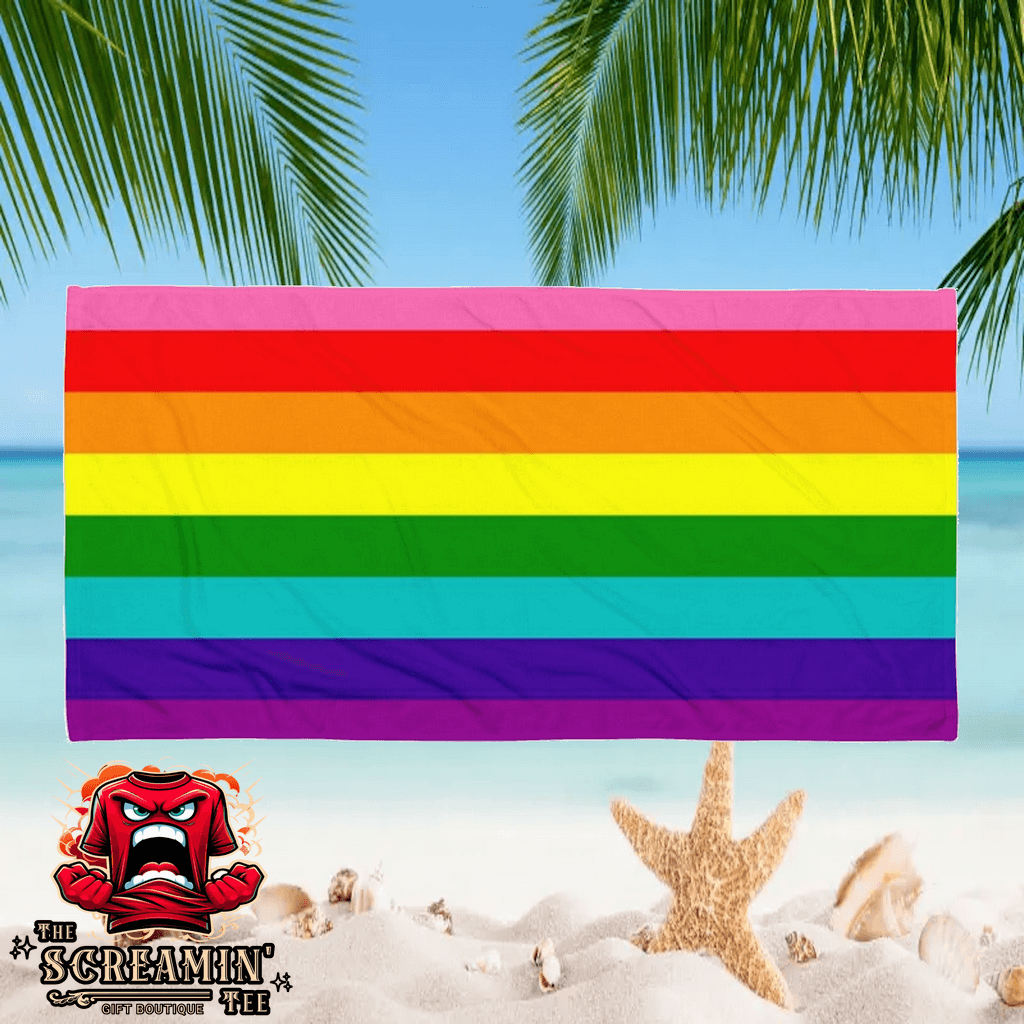Gilbert Baker Pride Beach Towel