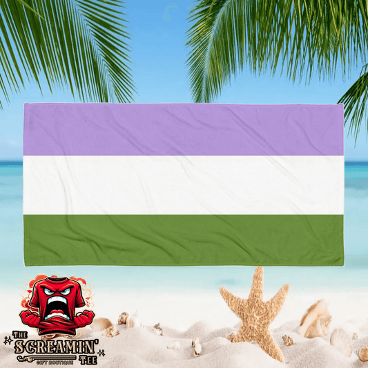 Genderqueer Pride Beach Towel