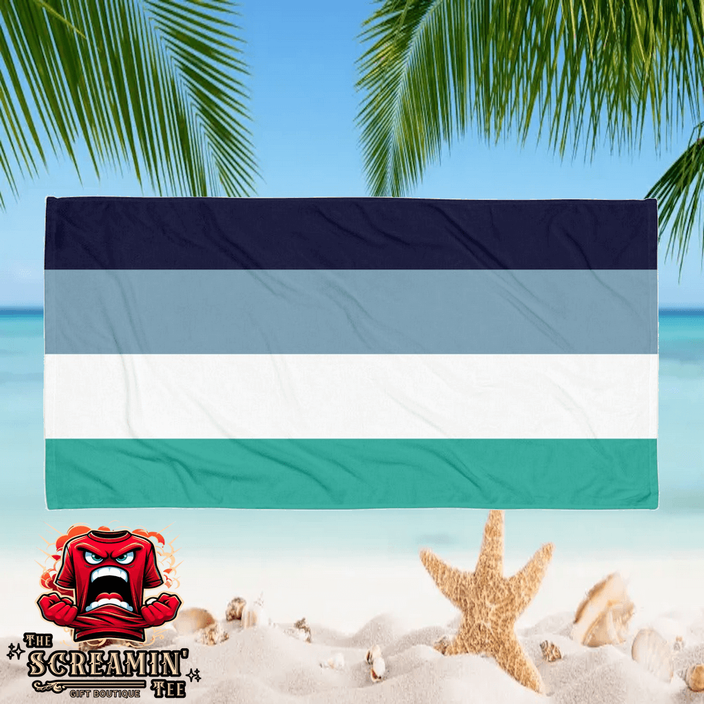 Oriented Aroace Pride Beach Towel