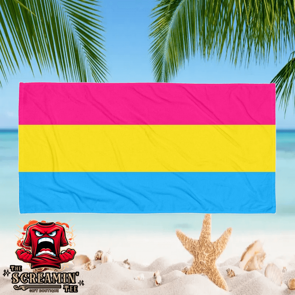 Pansexual Pride Beach Towel