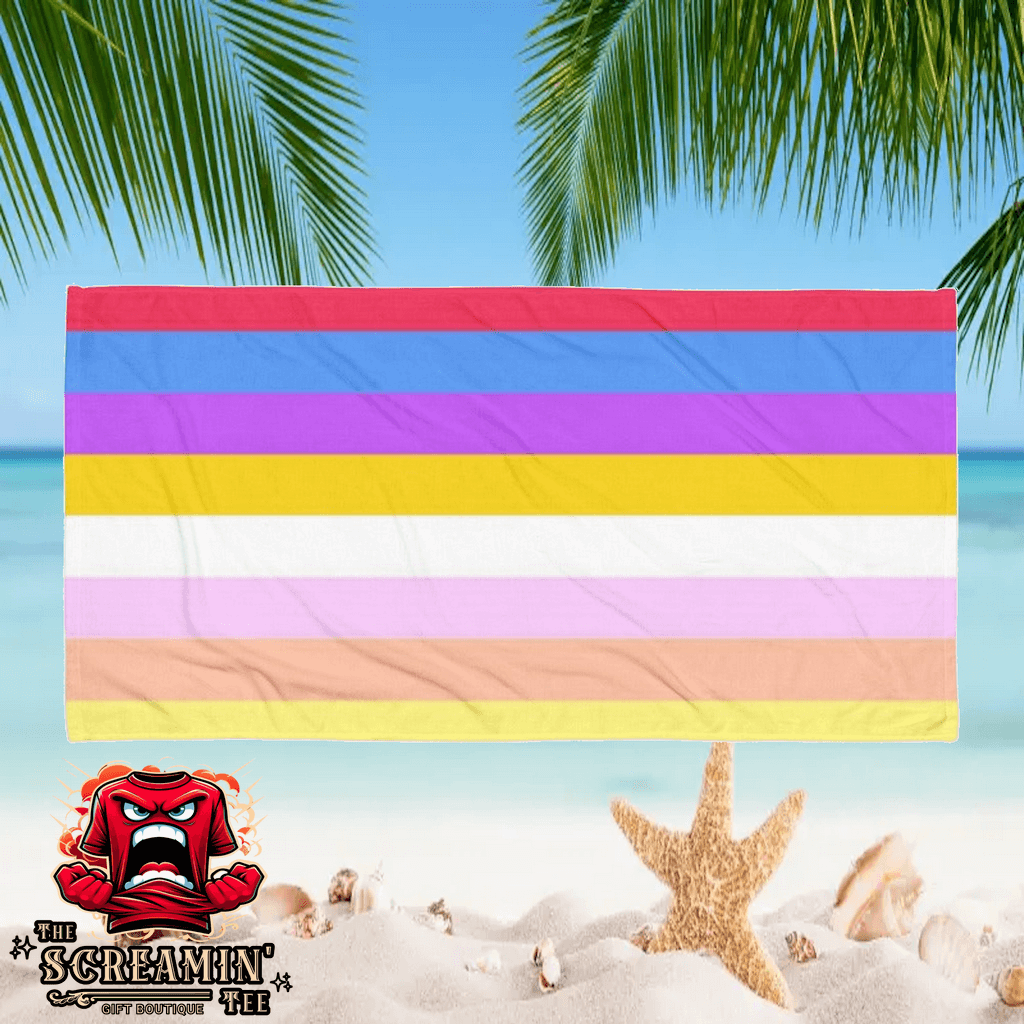 Pangender Pride Beach Towel
