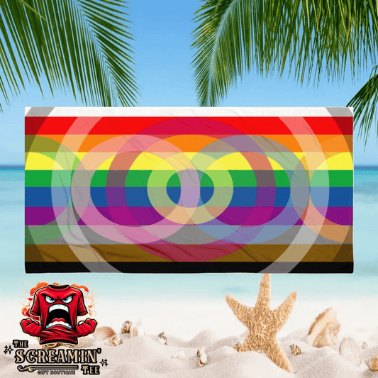 Outburo Intersectional Pride Beach Towel