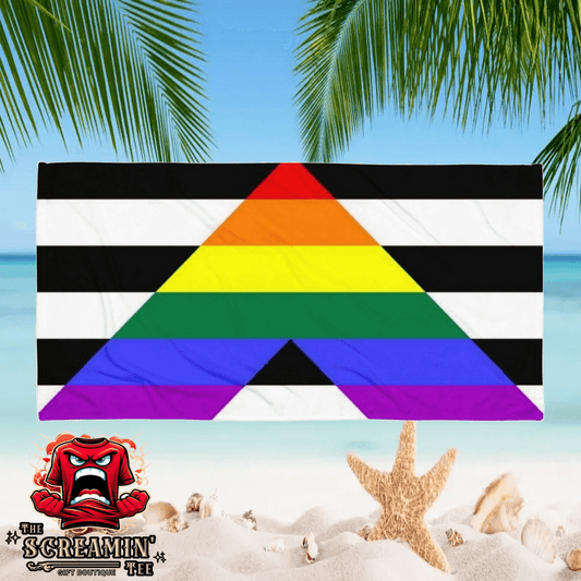 Straight Ally Pride Beach Towel